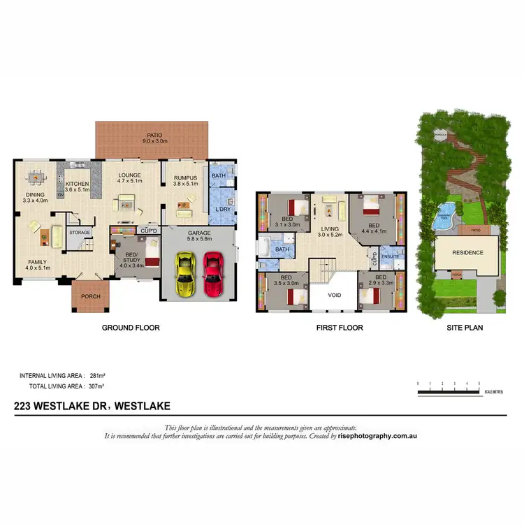 Floorplan of Homely house listing, 223 Westlake Drive, Westlake QLD 4074