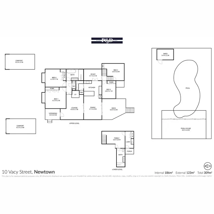 Floorplan of Homely house listing, 10 Vacy Street, Newtown QLD 4350