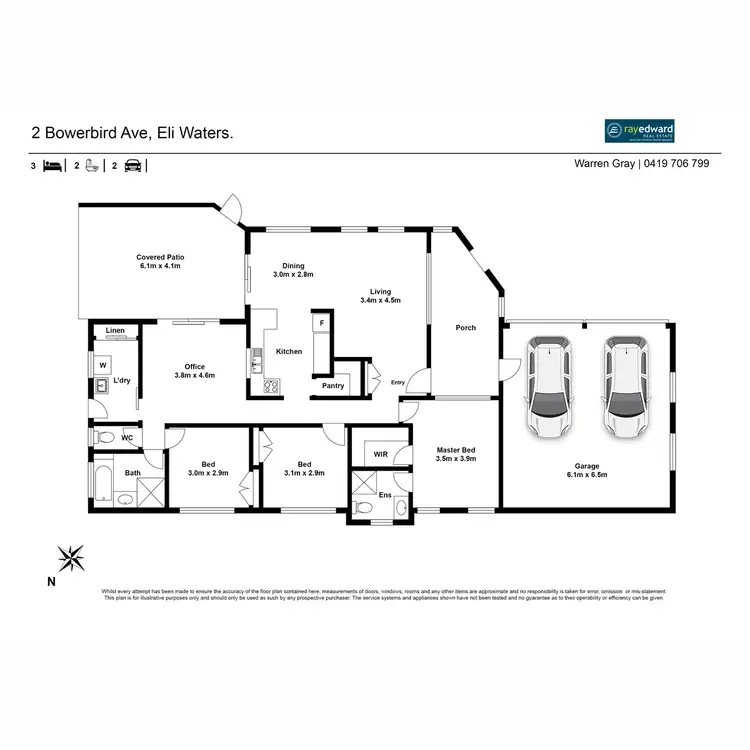 Floorplan of Homely house listing, 2 Bowerbird Avenue, Eli Waters QLD 4655