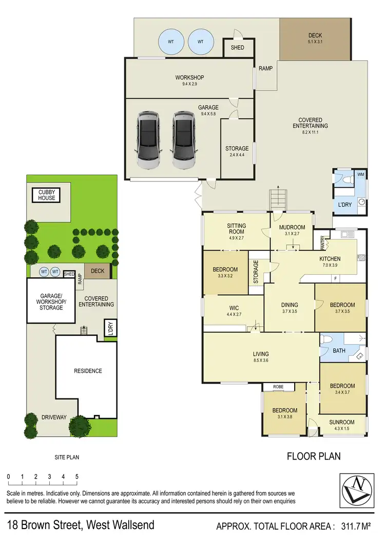 Floorplan of Homely house listing, 18 Brown Street, West Wallsend NSW 2286