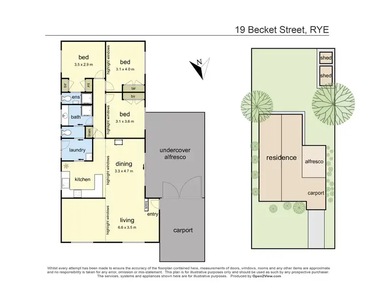 Floorplan of Homely house listing, 19 Becket Street, Rye VIC 3941