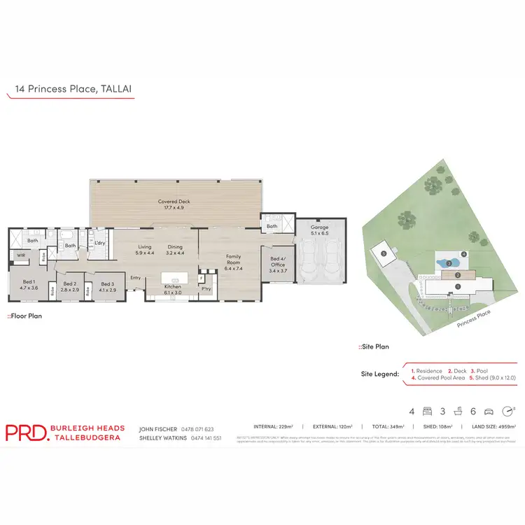 Floorplan of Homely rural property listing, 14 Princess Place, Tallai QLD 4213