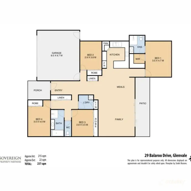 Floorplan of Homely house listing, 29 Balaroo Drive, Glenvale QLD 4350