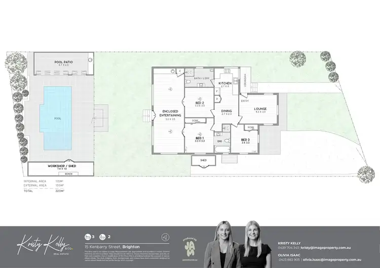 Floorplan of Homely house listing, 15 Kenbarry Street, Brighton QLD 4017