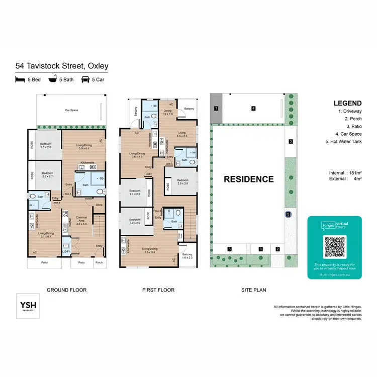 Floorplan of Homely block of units listing, 54 Tavistock Street, Oxley QLD 4075