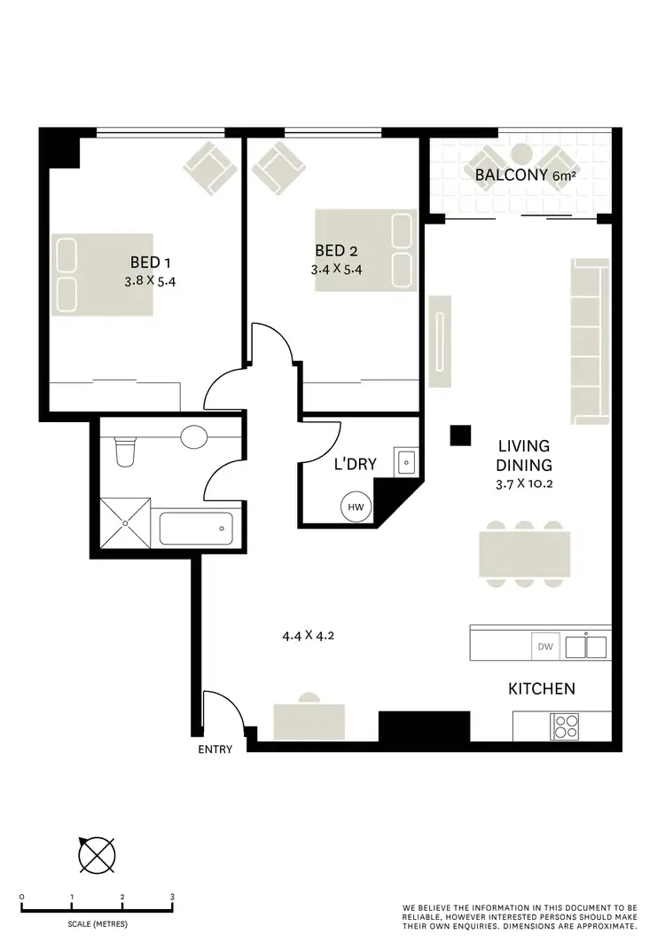 Floorplan of Homely apartment listing, 44/74-80 Reservoir Street, Surry Hills NSW 2010