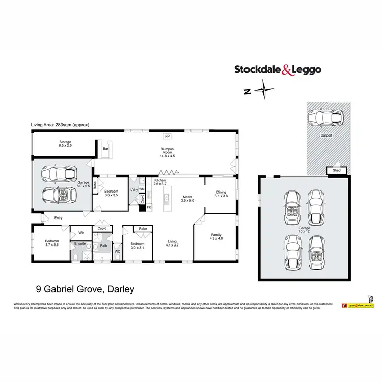 Floorplan of Homely house listing, 9 Gabriel Grove, Darley VIC 3340