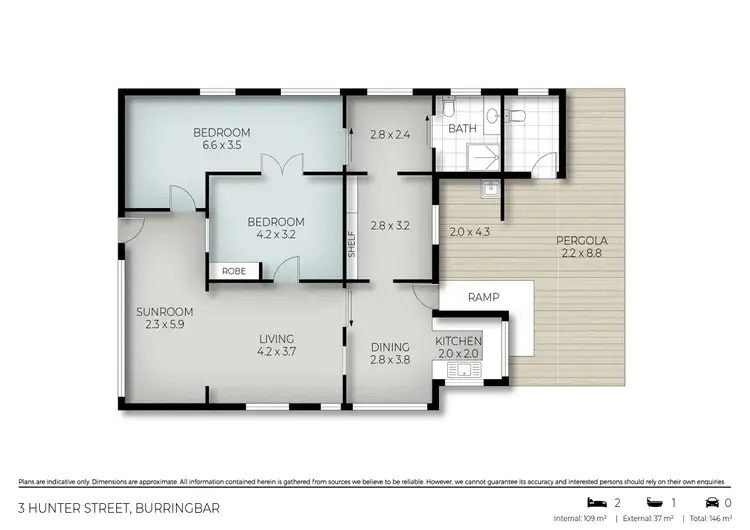Floorplan of Homely house listing, 3 Hunter Street, Burringbar NSW 2483