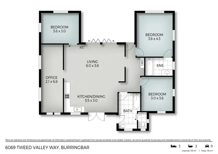 Floorplan of Homely house listing, 6069 Tweed Valley Way, Burringbar NSW 2483