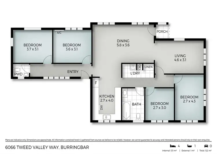 Floorplan of Homely house listing, 6066 Tweed Valley Way, Burringbar NSW 2483