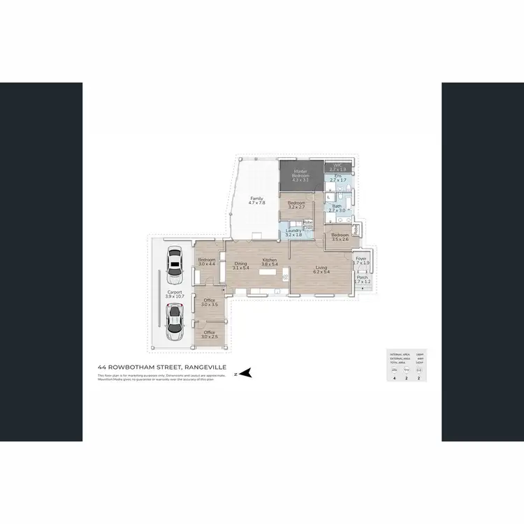 Floorplan of Homely house listing, 44 Rowbotham Street, Rangeville QLD 4350