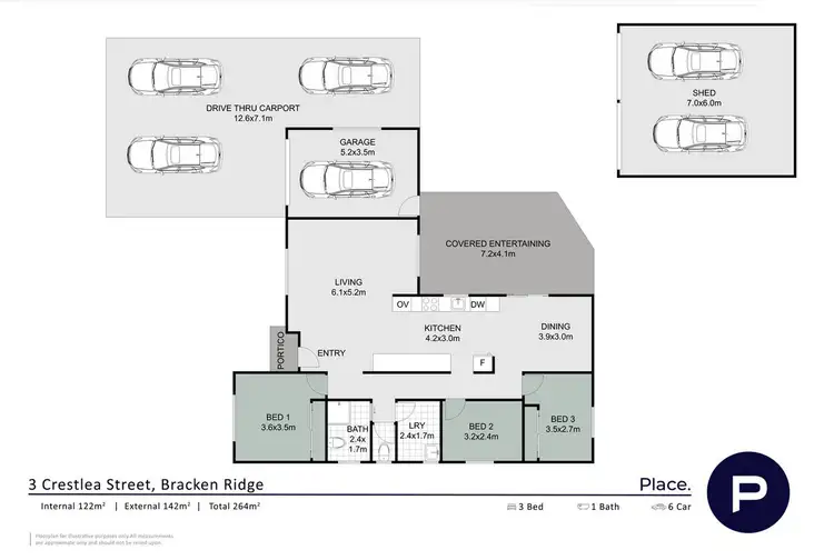 Floorplan of Homely house listing, 3 Crestlea Street, Bracken Ridge QLD 4017