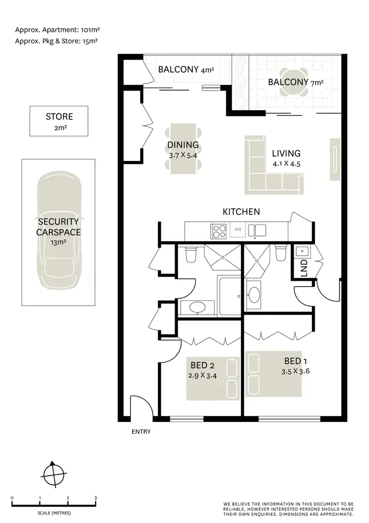 Floorplan of Homely apartment listing, 24/6 Danks Street, Waterloo NSW 2017