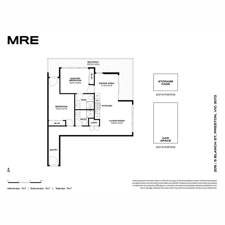 Floorplan of Homely apartment listing, 205/5 Blanch Street, Preston VIC 3072