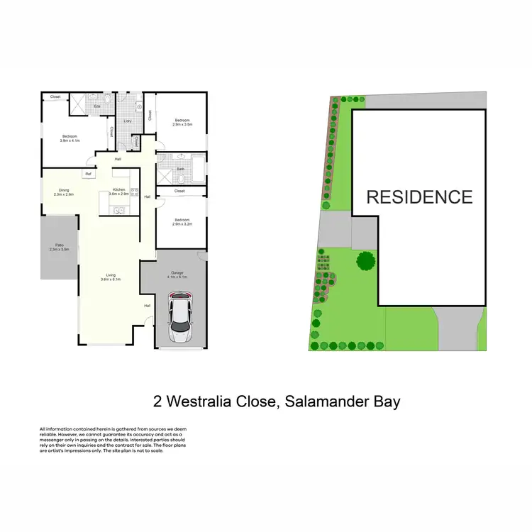 Floorplan of Homely house listing, 2 Westralia Close, Salamander Bay NSW 2317
