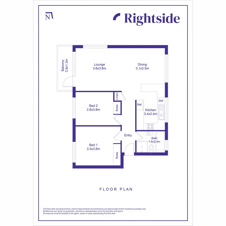 Floorplan of Homely unit listing, 3/15 Stuart Street, Manly NSW 2095