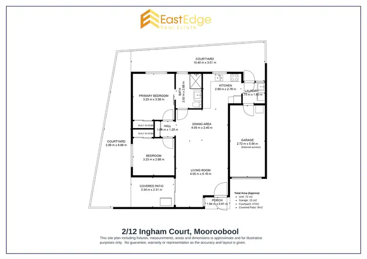 Floorplan of Homely unit listing, 2/12 Ingham Court, Mooroobool QLD 4870