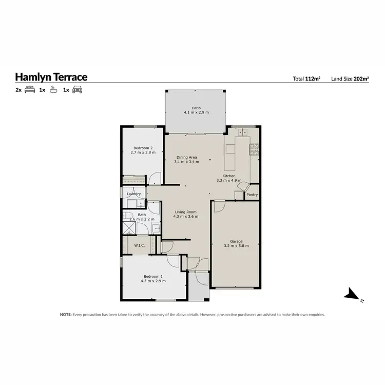 Floorplan of Homely semi-detached listing, 25 Dahlia Avenue, Hamlyn Terrace NSW 2259