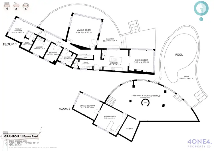 Floorplan of Homely house listing, 11 Forest Road, Granton TAS 7030