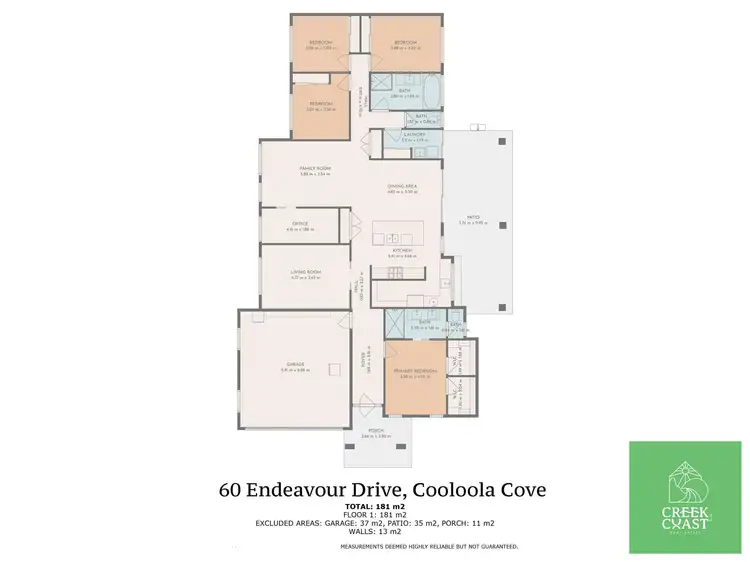 Floorplan of Homely house listing, 60 Endeavour Avenue, Cooloola Cove QLD 4580