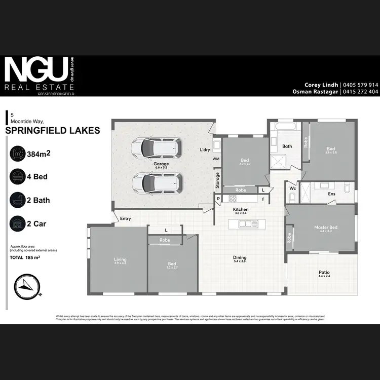 Floorplan of Homely house listing, 5 Moontide Way, Springfield Lakes QLD 4300