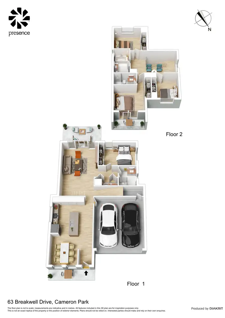 Floorplan of Homely house listing, 63 Breakwell Drive, Cameron Park NSW 2285