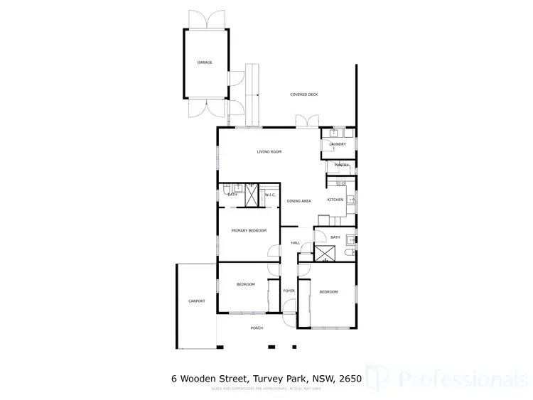 Floorplan of Homely house listing, 6 Wooden Street, Turvey Park NSW 2650