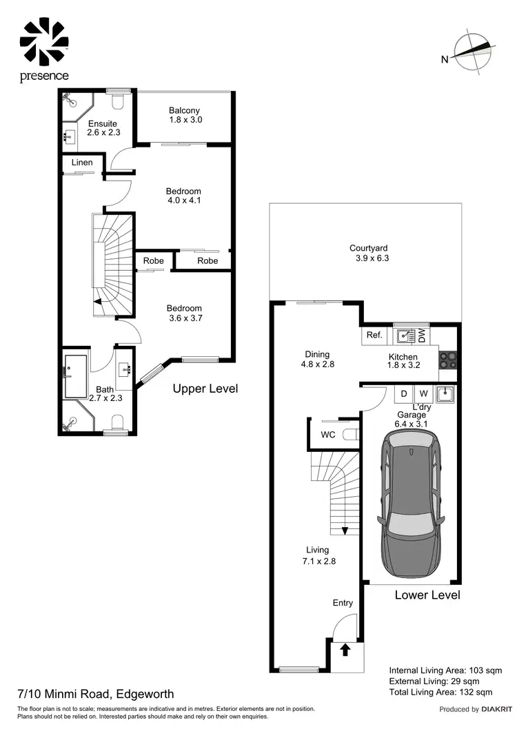 Floorplan of Homely townhouse listing, 7/10 Minmi Road, Edgeworth NSW 2285