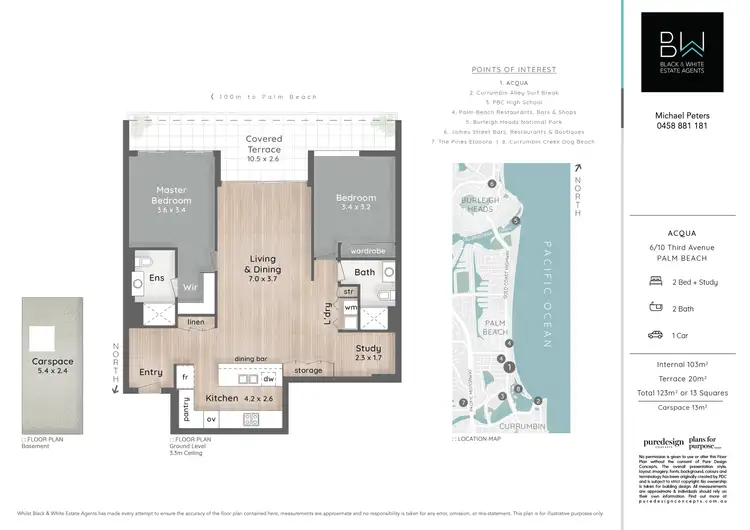Floorplan of Homely apartment listing, 6/10 Third Avenue, Palm Beach QLD 4221