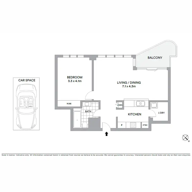 Floorplan of Homely apartment listing, 168 Kent Street, Sydney NSW 2000