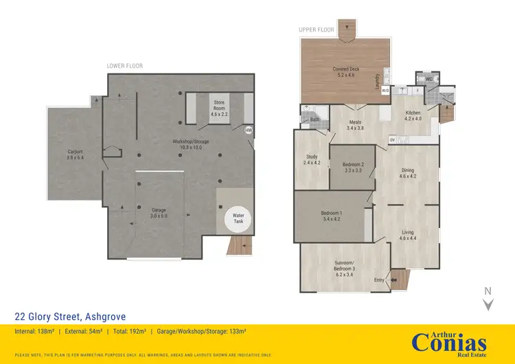 Floorplan of Homely house listing, 22 Glory Street, Ashgrove QLD 4060