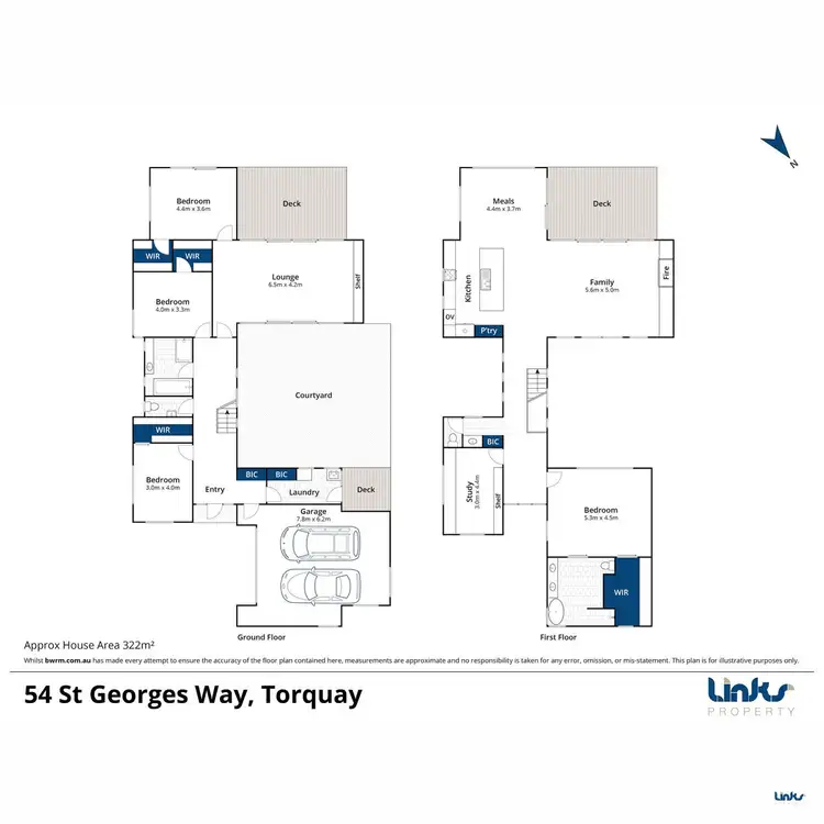 Floorplan of Homely house listing, 54 St Georges Way, Torquay VIC 3228