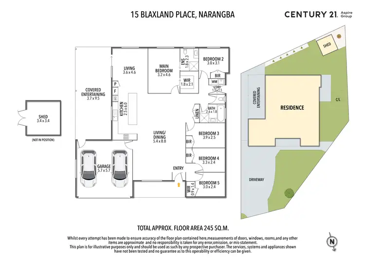 Floorplan of Homely house listing, 15 Blaxland Place, Narangba QLD 4504