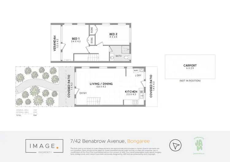 Floorplan of Homely unit listing, 7/42 Benabrow Avenue, Bongaree QLD 4507