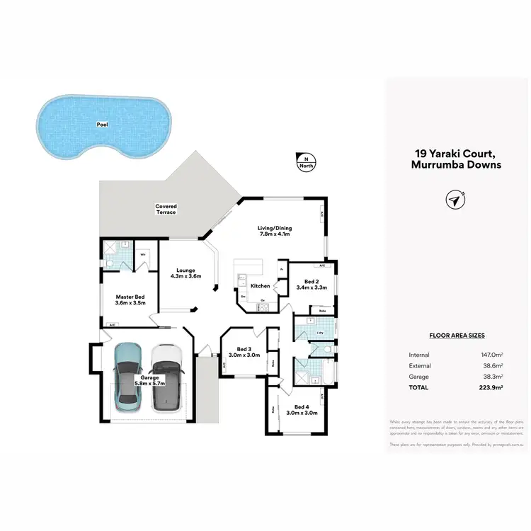 Floorplan of Homely house listing, 19 Yaraki Court, Murrumba Downs QLD 4503