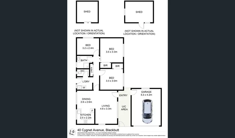 Floorplan of Homely house listing, 40 Cygnet Avenue, Blackbutt NSW 2529