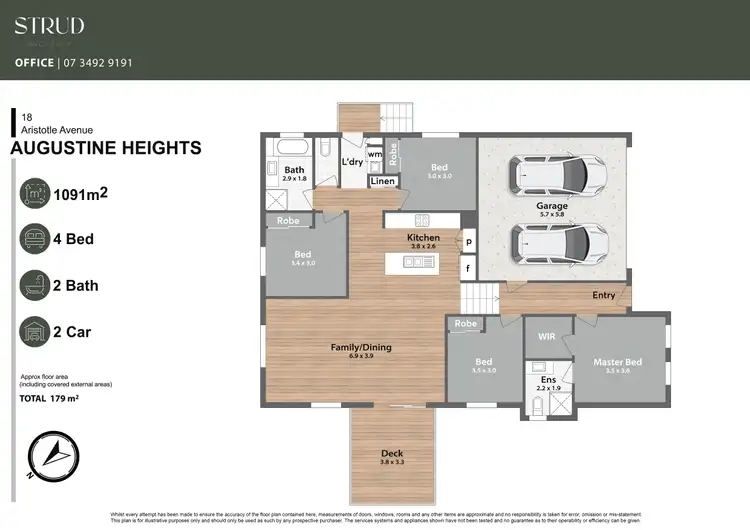 Floorplan of Homely house listing, 18 Aristotle Avenue, Augustine Heights QLD 4300