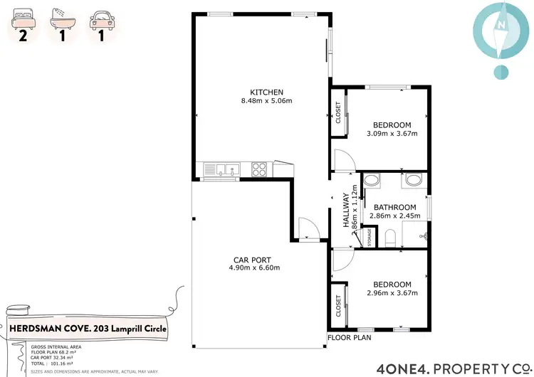 Floorplan of Homely house listing, 203 Lamprill Circle, Herdsmans Cove TAS 7030