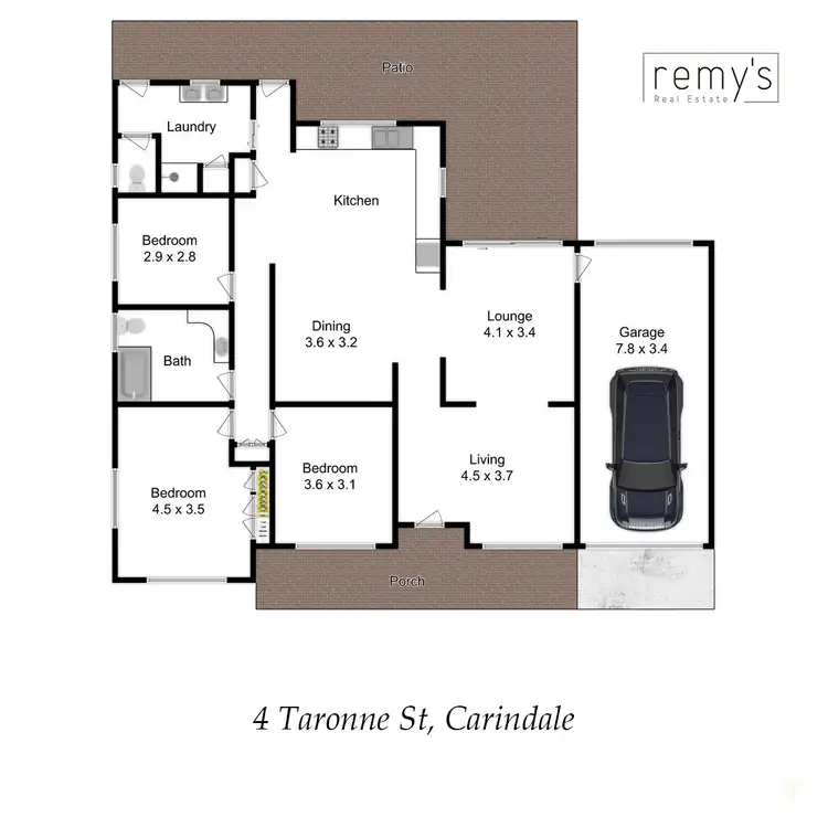 Floorplan of Homely house listing, 4 Taronne Street, Carindale QLD 4152