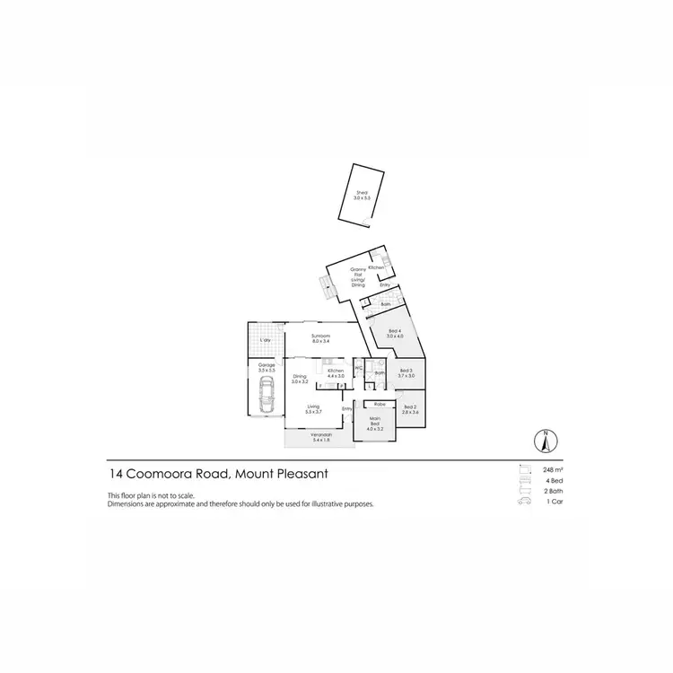 Floorplan of Homely house listing, 14 Coomoora Road, Mount Pleasant WA 6153