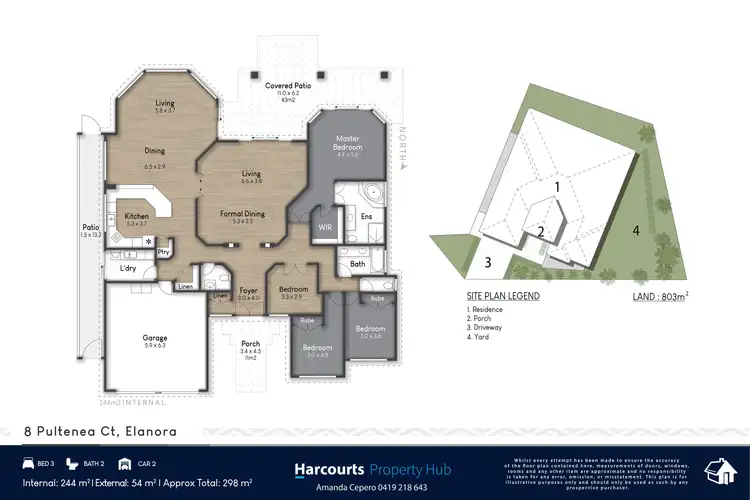 Floorplan of Homely house listing, 8 Pultenea Court, Elanora QLD 4221