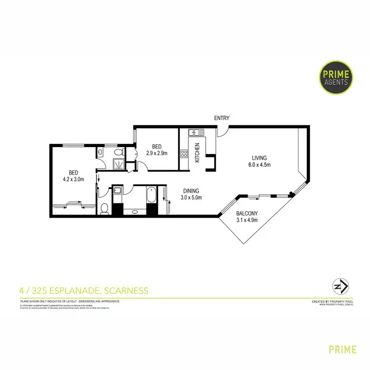 Floorplan of Homely unit listing, 4/325 Esplanade, Scarness QLD 4655