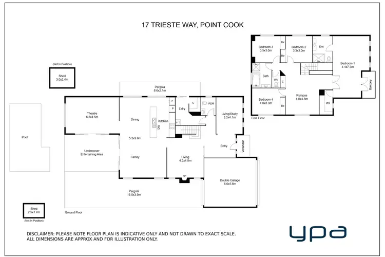 Floorplan of Homely house listing, 17 Trieste Way, Point Cook VIC 3030