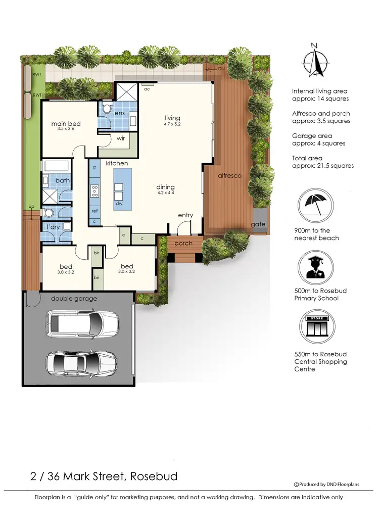 Floorplan of Homely house listing, 2/36 Mark Street, Rosebud VIC 3939