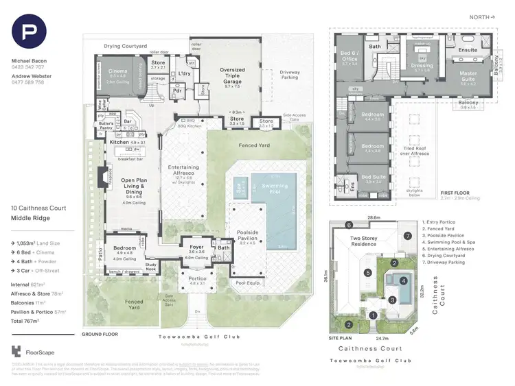 Floorplan of Homely house listing, 10 Caithness Court, Middle Ridge QLD 4350
