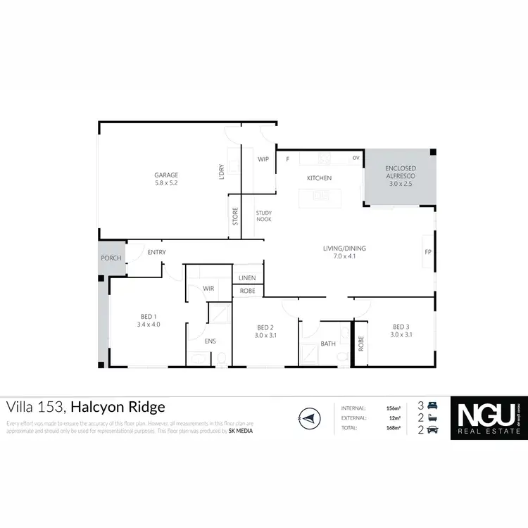 Floorplan of Homely retirement listing, Villa 153/500 South Street, Glenvale QLD 4350