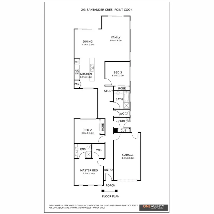 Floorplan of Homely house listing, 2/3 Santander Crescent, Point Cook VIC 3030