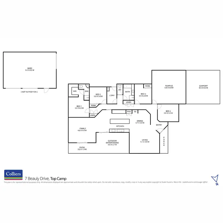 Floorplan of Homely house listing, 7 Beauly Drive, Top Camp QLD 4350
