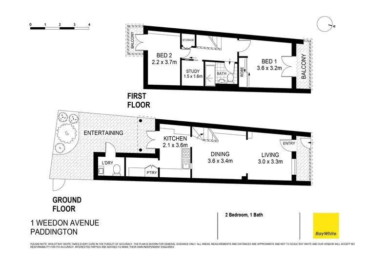 Floorplan of Homely house listing, 1 Weedon Avenue, Paddington NSW 2021