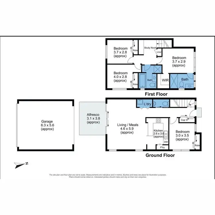 Floorplan of Homely townhouse listing, 66 Wanderer Circuit, Wollert VIC 3750